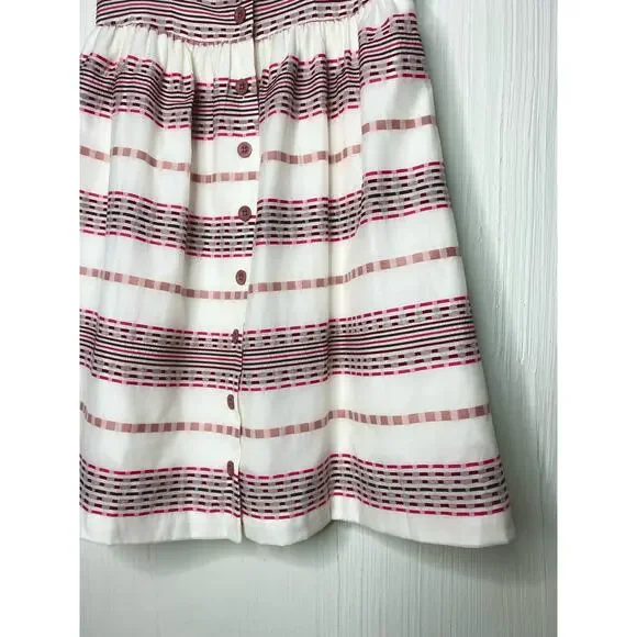 GAL MEETS GLAM Ashton Striped Square Neck Dobby Sundress Sundress NWT US 10 - Picture 6 of 10